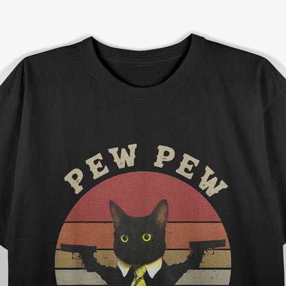 Best Cat Pew Pew Madafakas Vintage T-Shirt