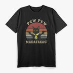 Best Cat Pew Pew Madafakas Vintage T-Shirt