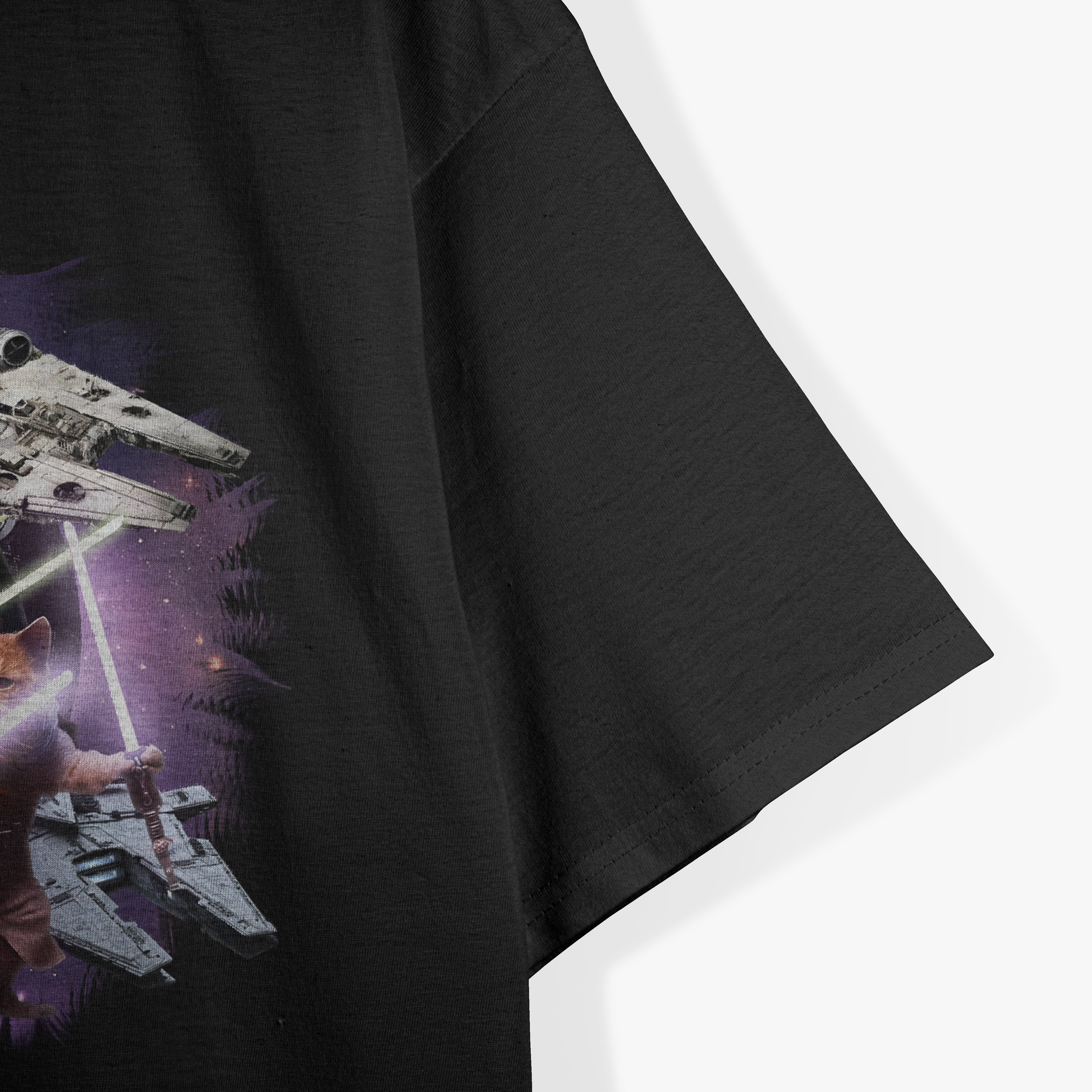 Cat Warrior Epic Galaxy Battle, Sci-fi Space T-Shirt