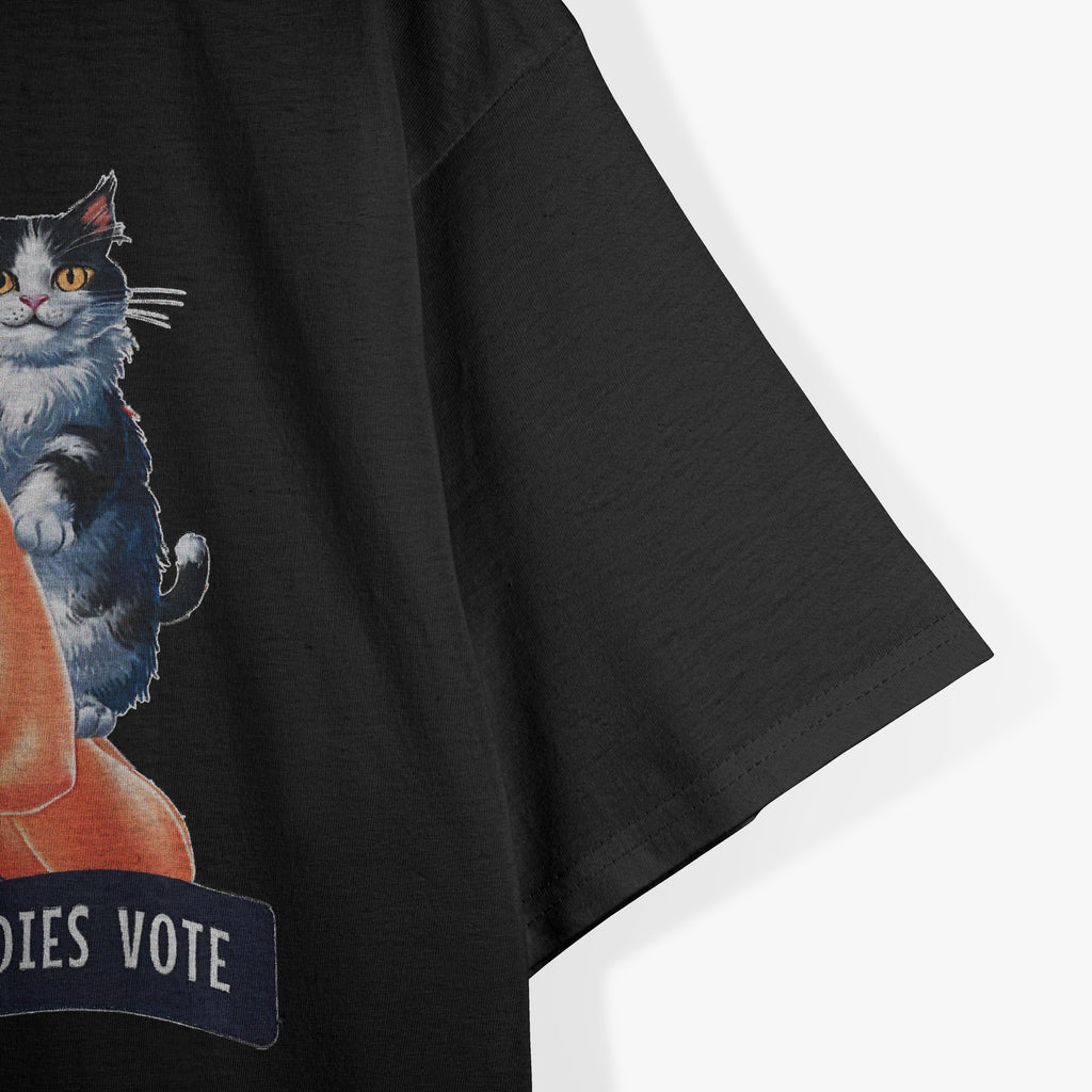 Funny Vintage Childless Cat Ladies Vote Rosie The Riveter T-Shirt