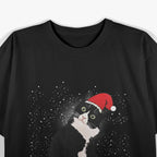 Tuxedo Cat Meow Santa Tuxie Christmas Tree Lights Cat Catmas T-Shirt