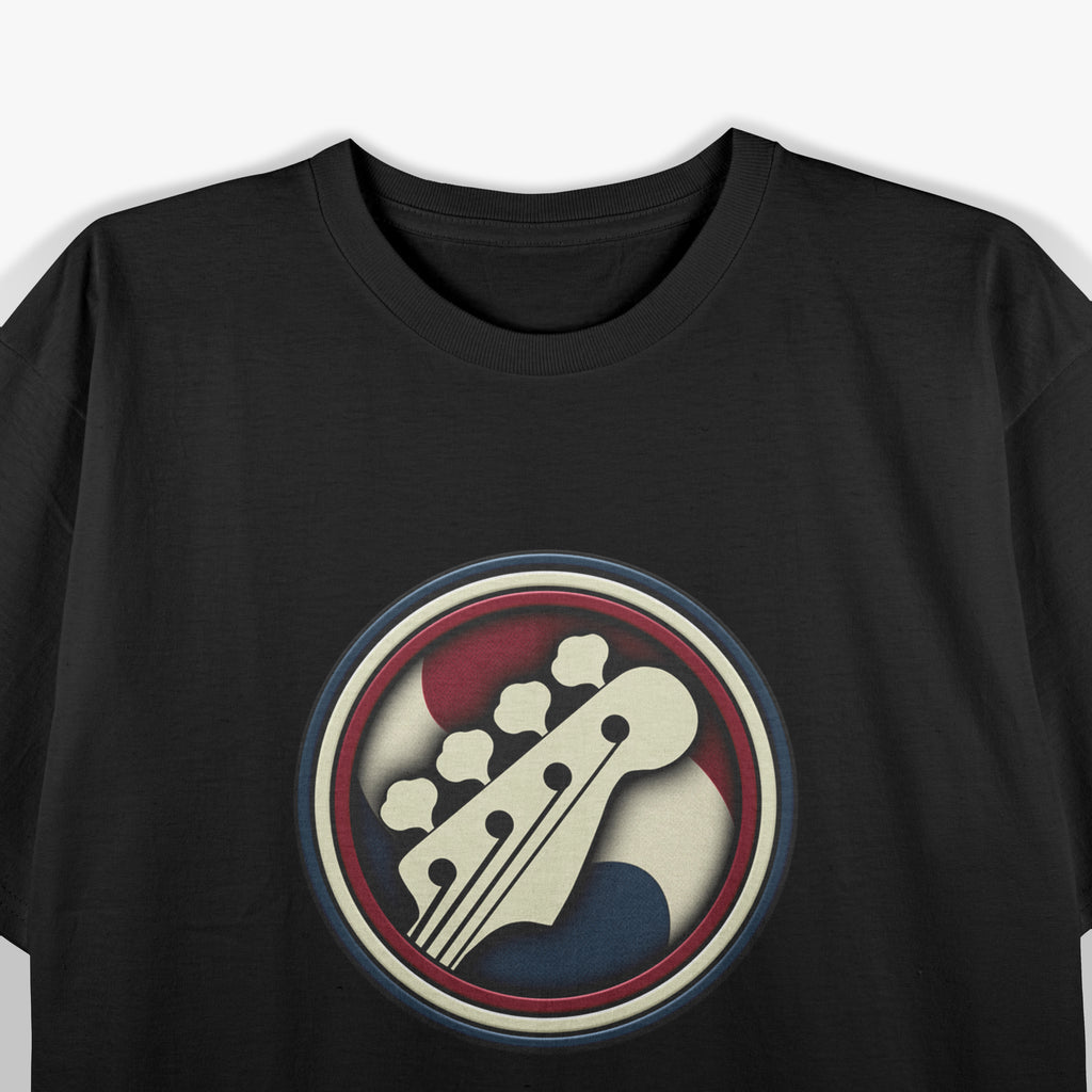 Colorful Bass Guitar Sign T-Shirt