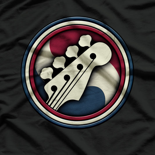 Colorful Bass Guitar Sign T-Shirt