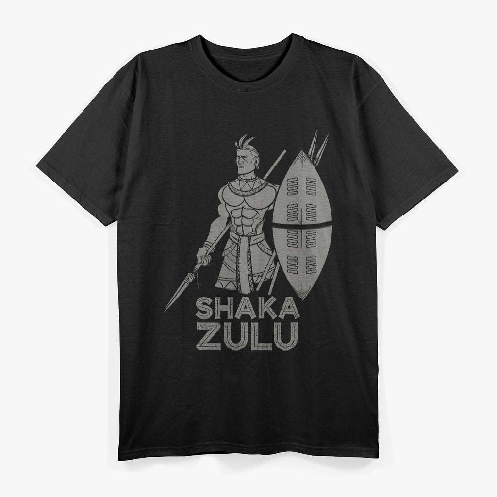 Cool Shaka Zulu African King of Power, Pride, and Legacy T-Shirt