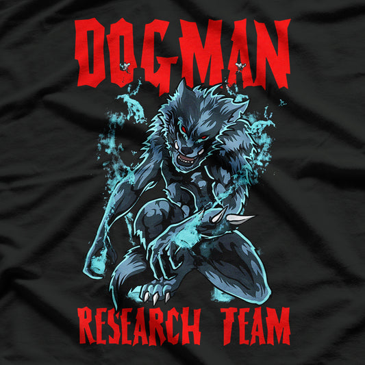 Dogman Research Team T-shirt – Cryptid Humanoid Design T-Shirt