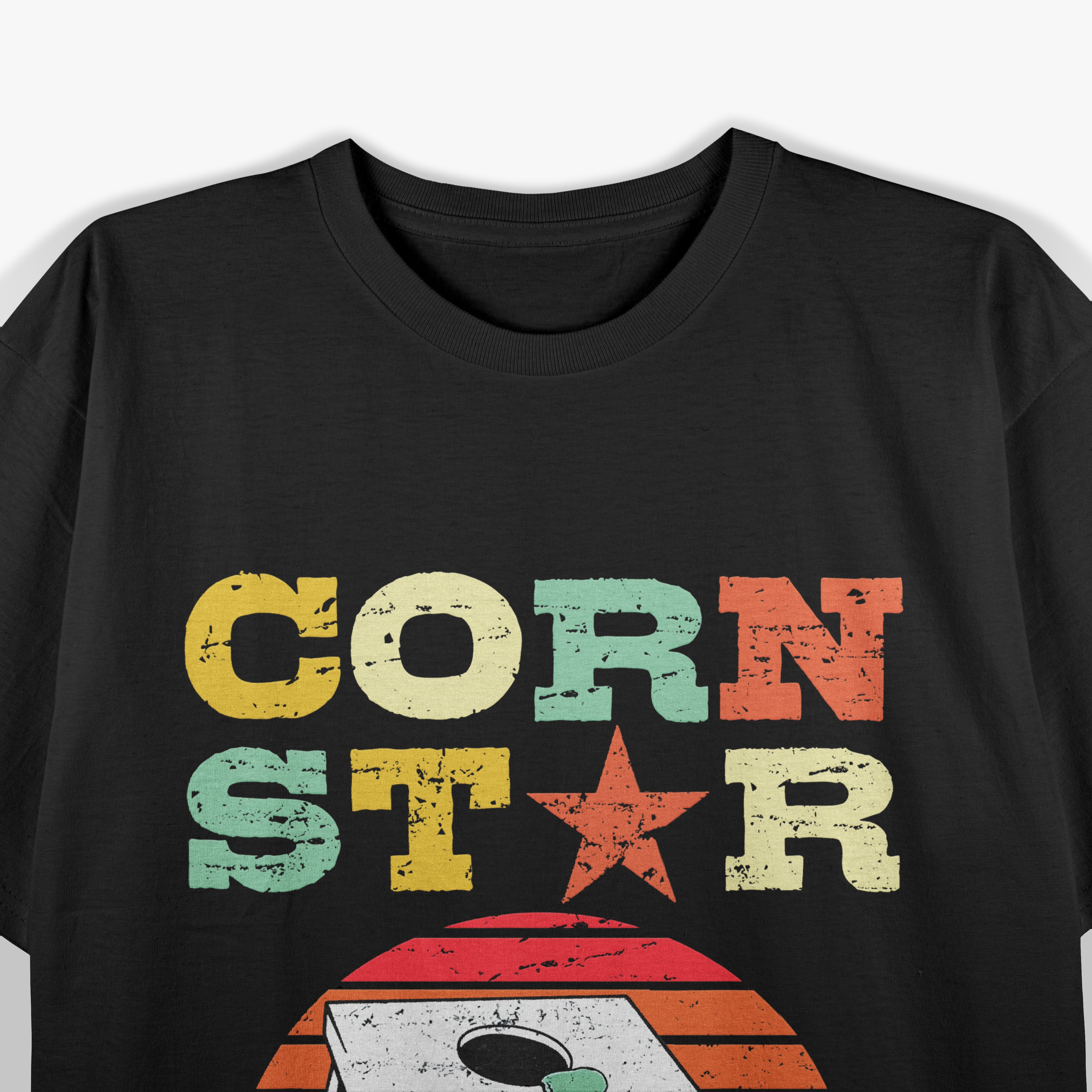Funny Cornhole Corn Star Your Hole Is My Goal Vintage T-Shirt