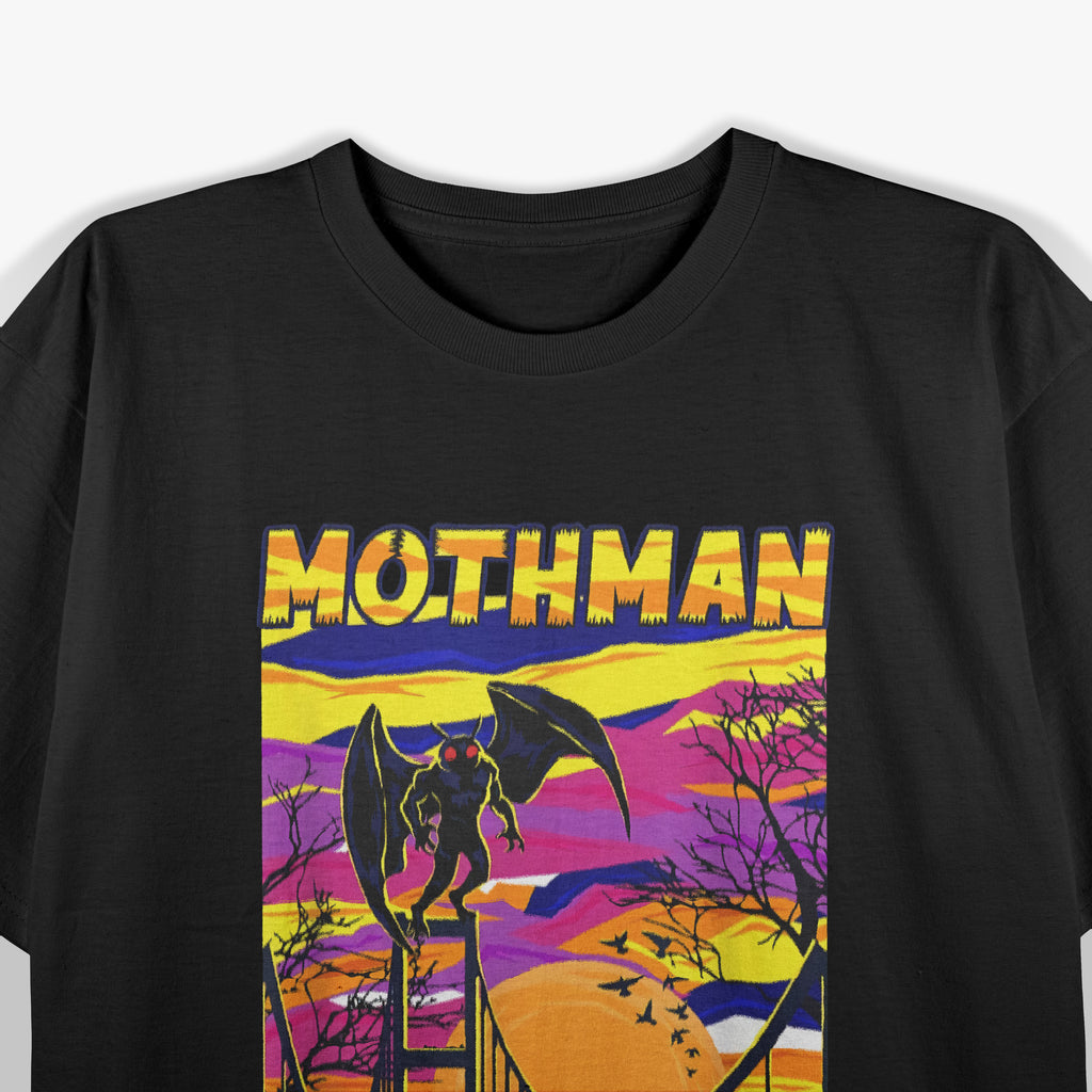 Cryptid Mothman Paranormal Supernatural Creature T-Shirt