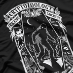 Cryptozoology Monster Trackers Emblem Mothman T Shirt