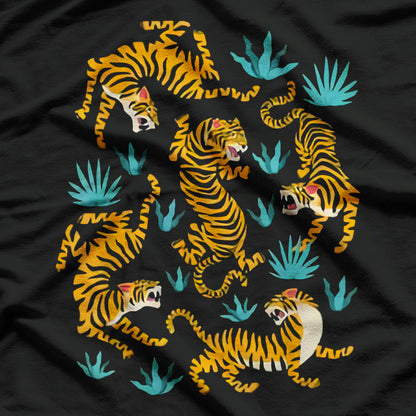 Cool Dancing Tiger Graphic T-Shirt