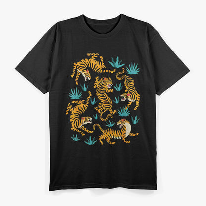 Cool Dancing Tiger Graphic T-Shirt