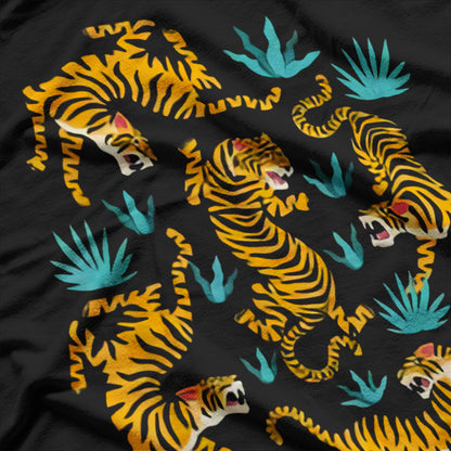 Cool Dancing Tiger Graphic T-Shirt