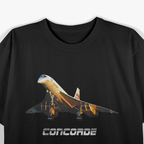 Dark Supersonic Jet Concorde Awesome Pilot T-Shirt
