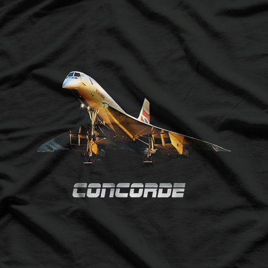 Dark Supersonic Jet Concorde Awesome Pilot T-Shirt