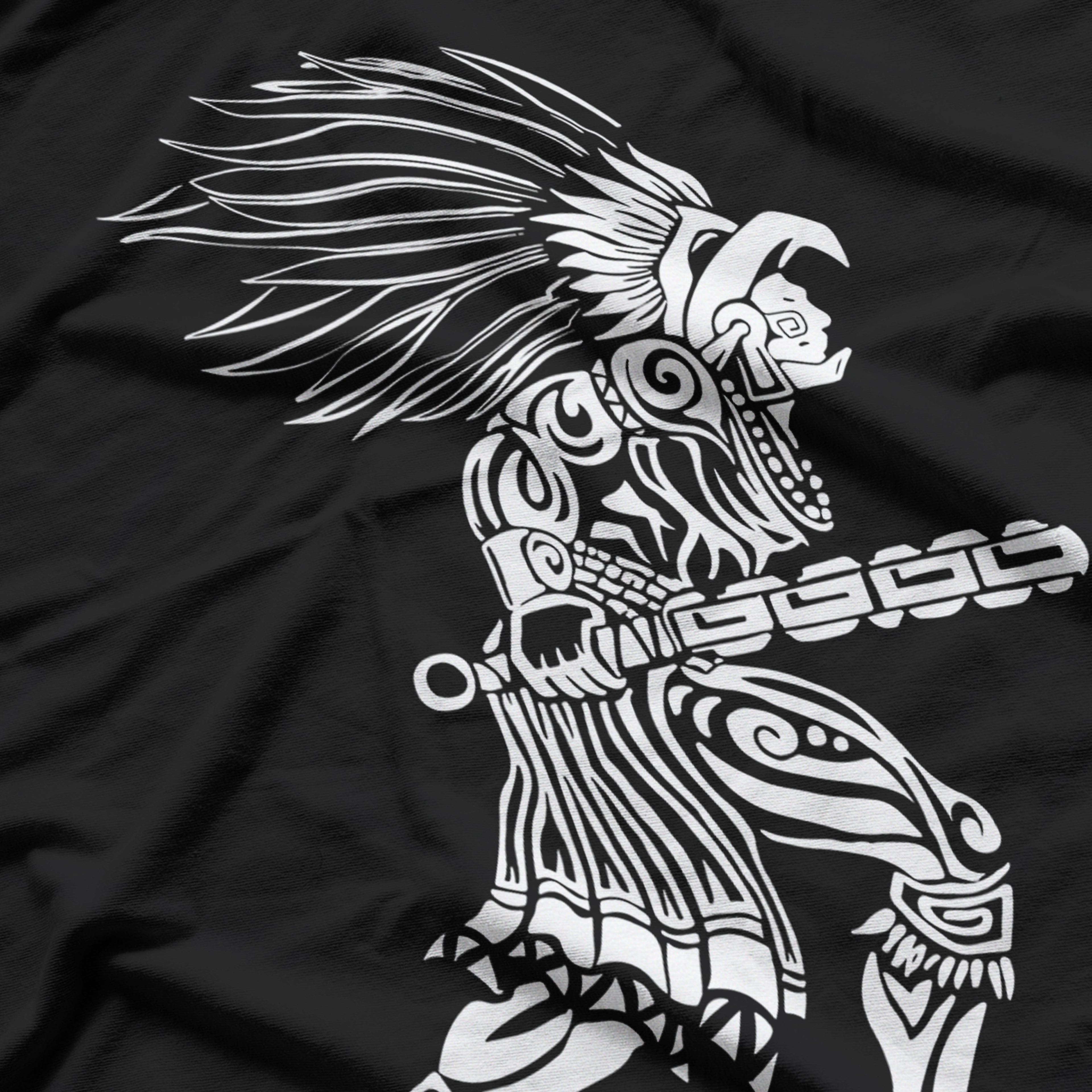 Aztec Jaguar Warrior Mayan Tribal Fighter Heritage T-Shirt