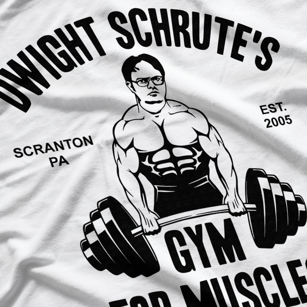 Dwight Schrute's Gym For Muscles Funny Office T-Shirt