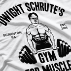 Dwight Schrute's Gym For Muscles Funny Office T-Shirt