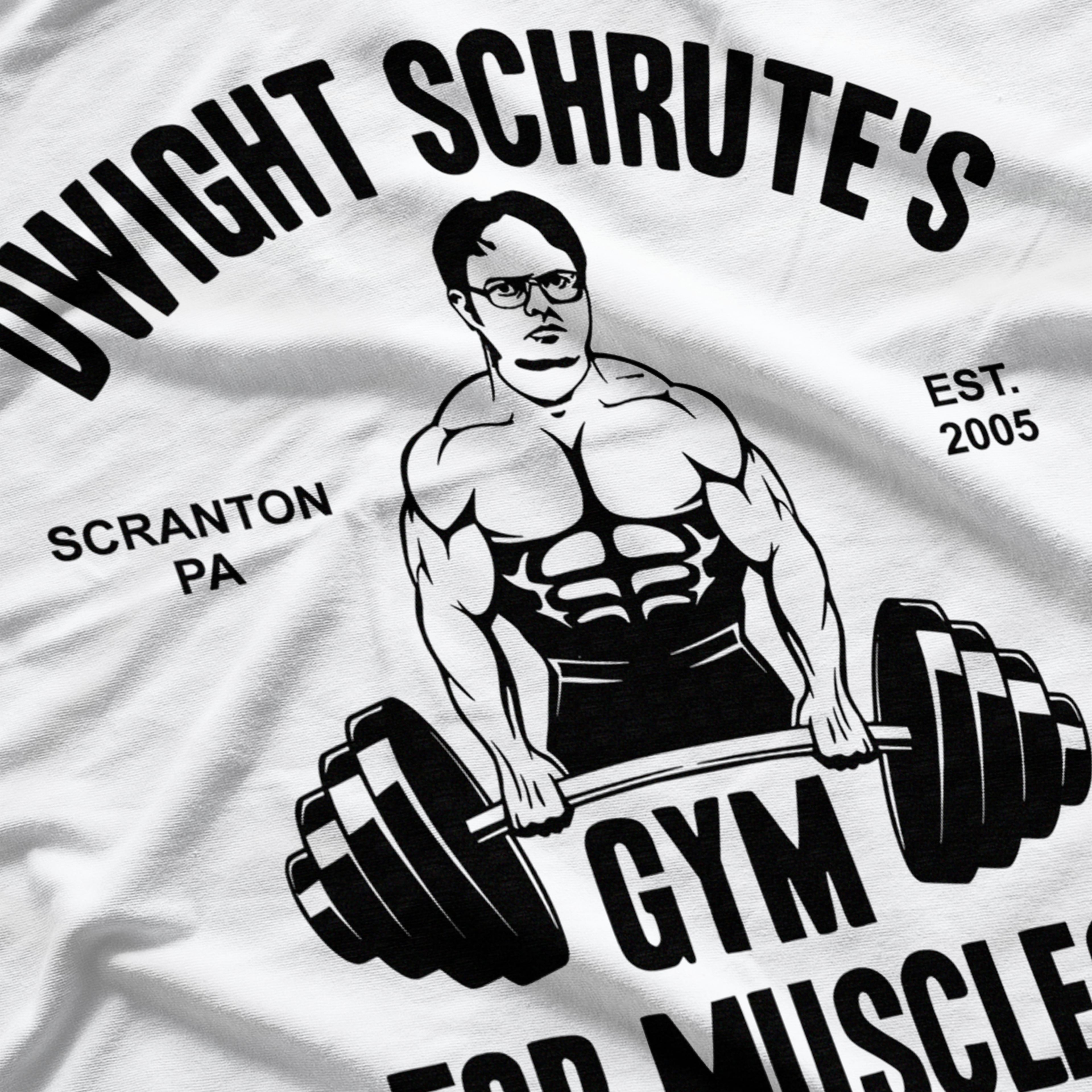 Dwight Schrute's Gym For Muscles Funny Office T-Shirt