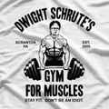 Dwight Schrute's Gym For Muscles Funny Office T-Shirt