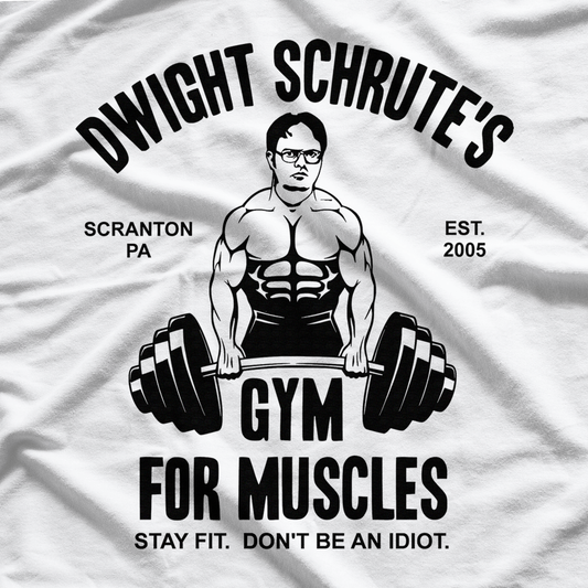Dwight Schrute's Gym For Muscles Funny Office T-Shirt