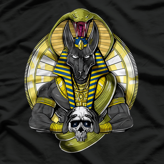 Egyptian God Anubis Horus Gods of Power, Protection, and the Pyramids T-Shirt