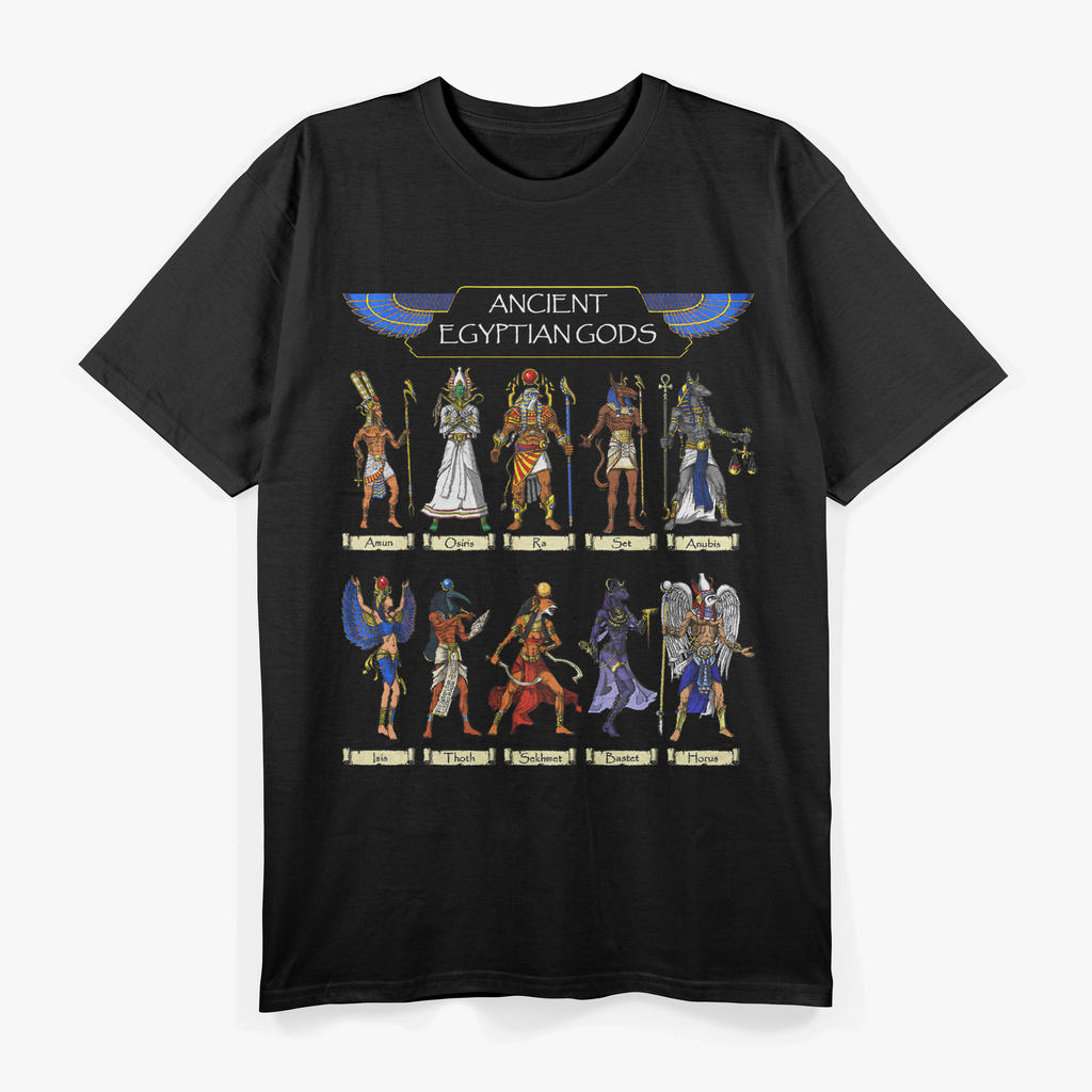 Egyptian Gods Ancient Mythology Pharaoh Anubis Thoth Horus T-Shirt