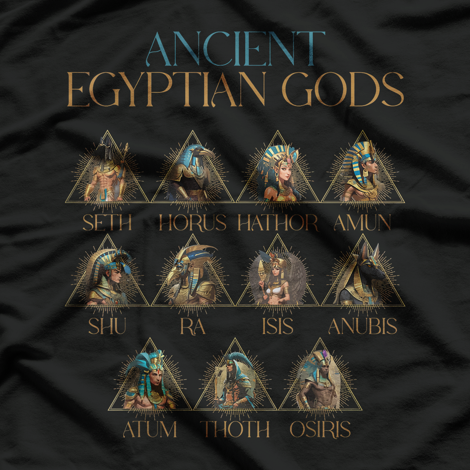 Egyptian Mythologys Ancient Egypt Deity Egyptian Gods T-Shirt