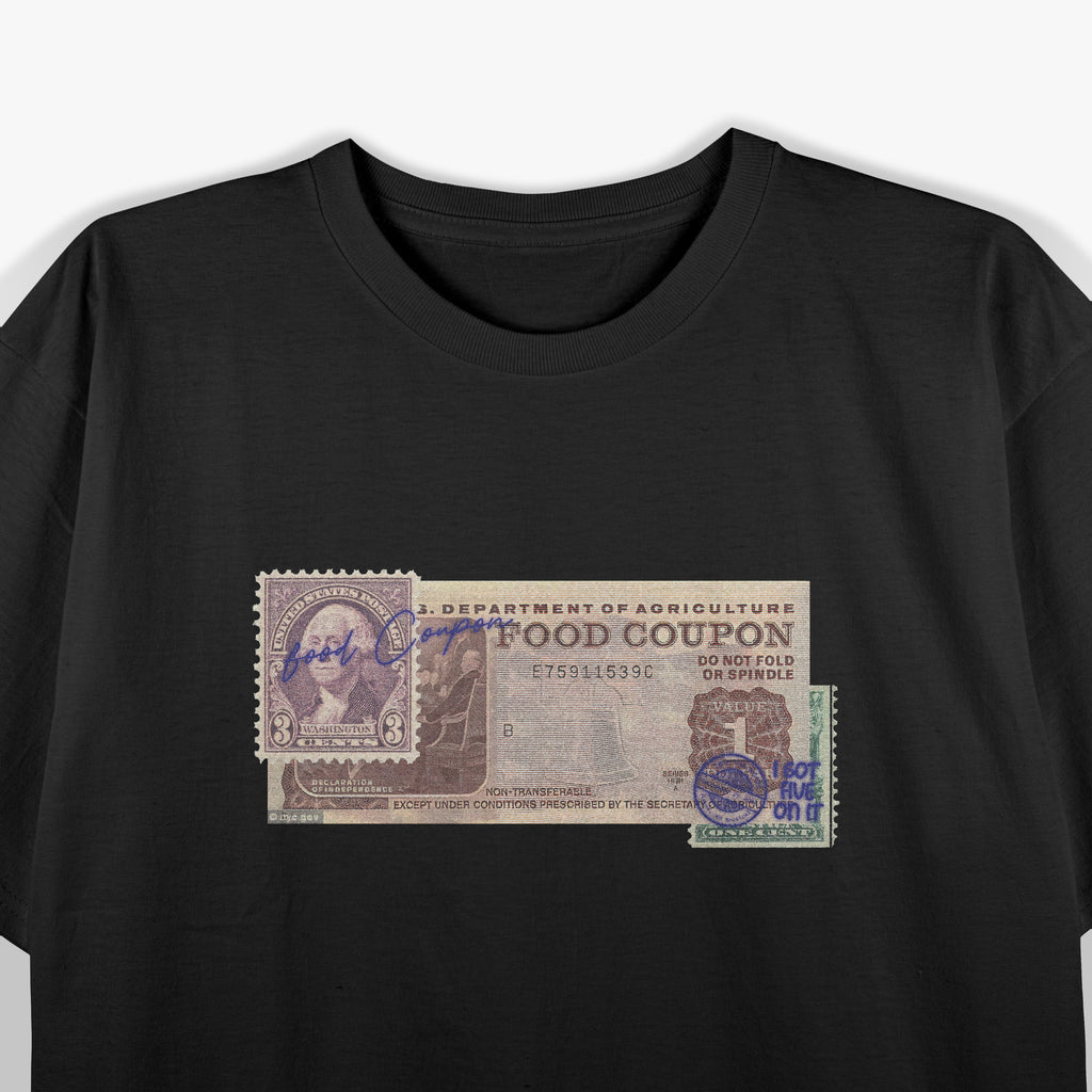 Food Stamp Funny Foodstamps Tees 90s T-Shirt