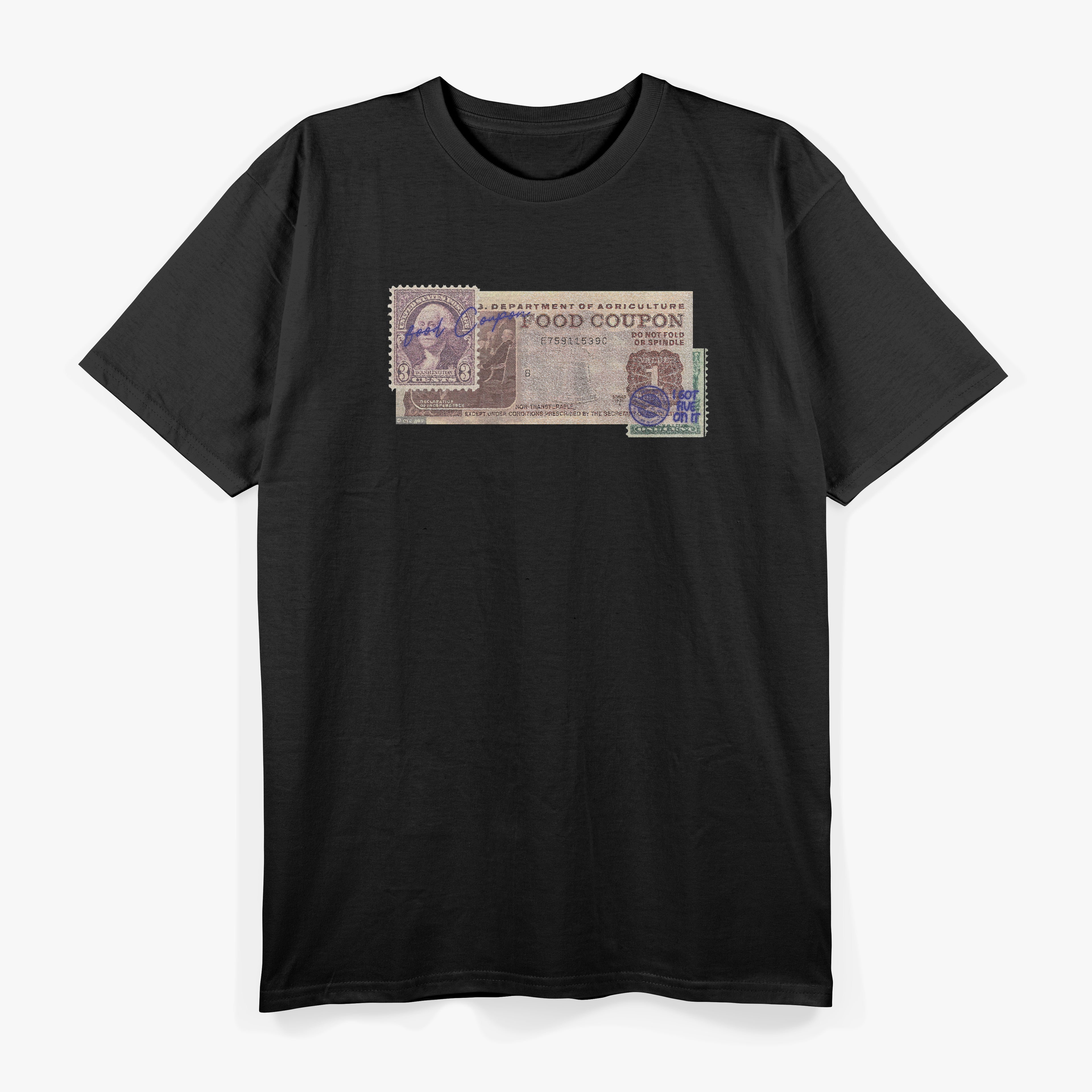 Food Stamp Funny Foodstamps Tees 90s T-Shirt