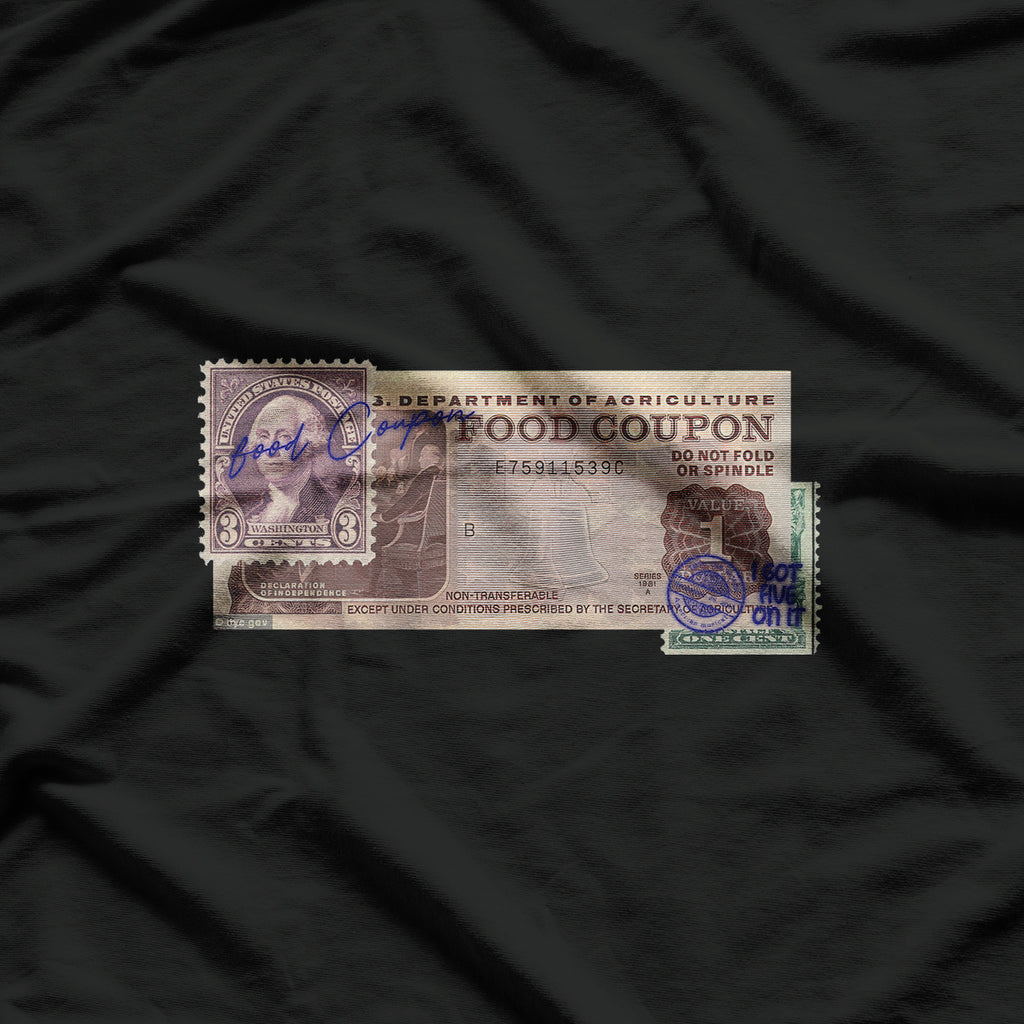 Food Stamp Funny Foodstamps Tees 90s T-Shirt