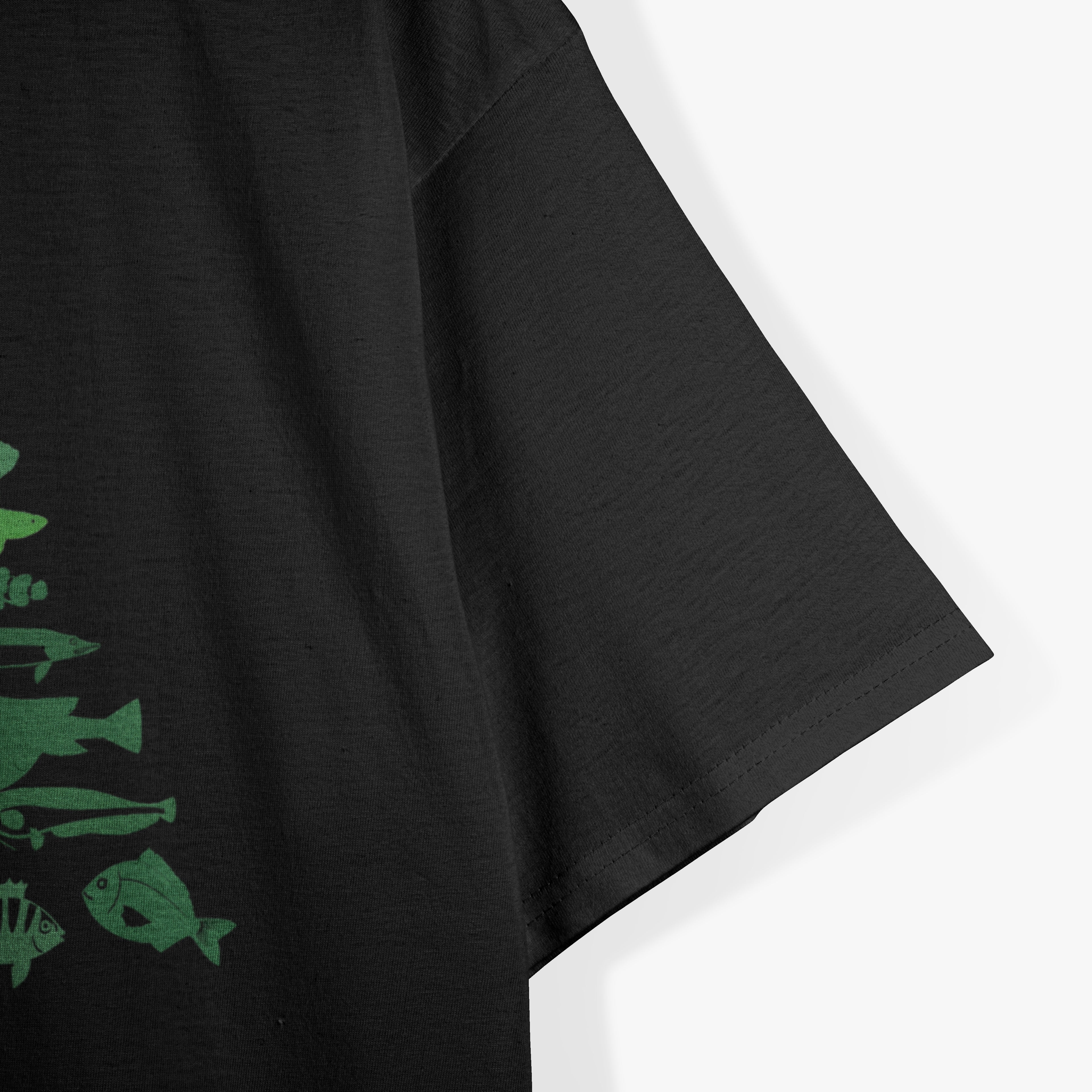 Fish Christmas Tree Merry Fishmas Funny Christmas Fisherman T-Shirt