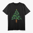 Fish Christmas Tree Merry Fishmas Funny Christmas Fisherman T-Shirt