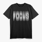 Focus - Optical Illusion Trippy Motivational T-Shirt