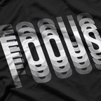 Focus - Optical Illusion Trippy Motivational T-Shirt