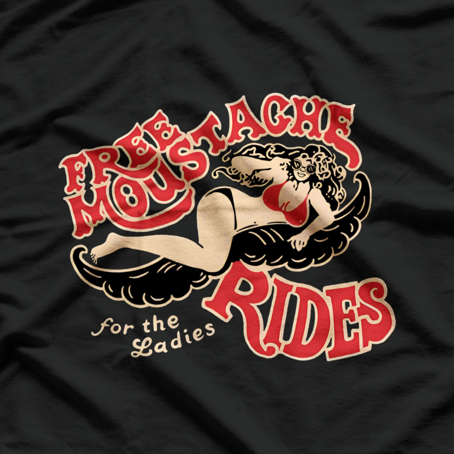 Free Moustache Rides T-Shirt