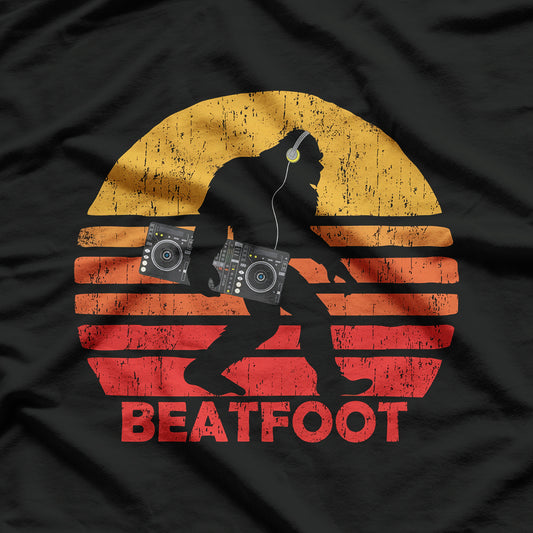 Bigfoot DJ Sasquatch - Funny DJ Graphic T-Shirt