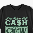 Cash Cow Dollar Bill Farm Farmer T-Shirt