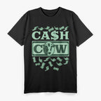 Cash Cow Dollar Bill Farm Farmer T-Shirt