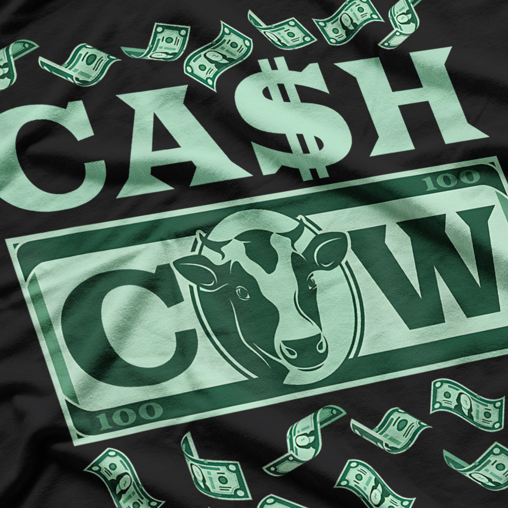 Cash Cow Dollar Bill Farm Farmer T-Shirt