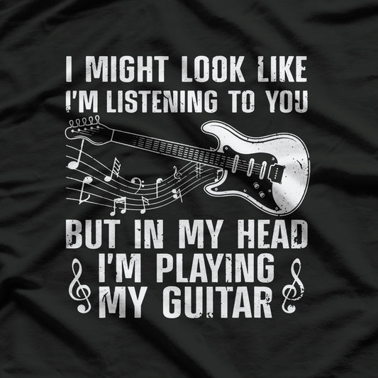 Funny Guitar Design For Men Women Guitarist T-Shirt