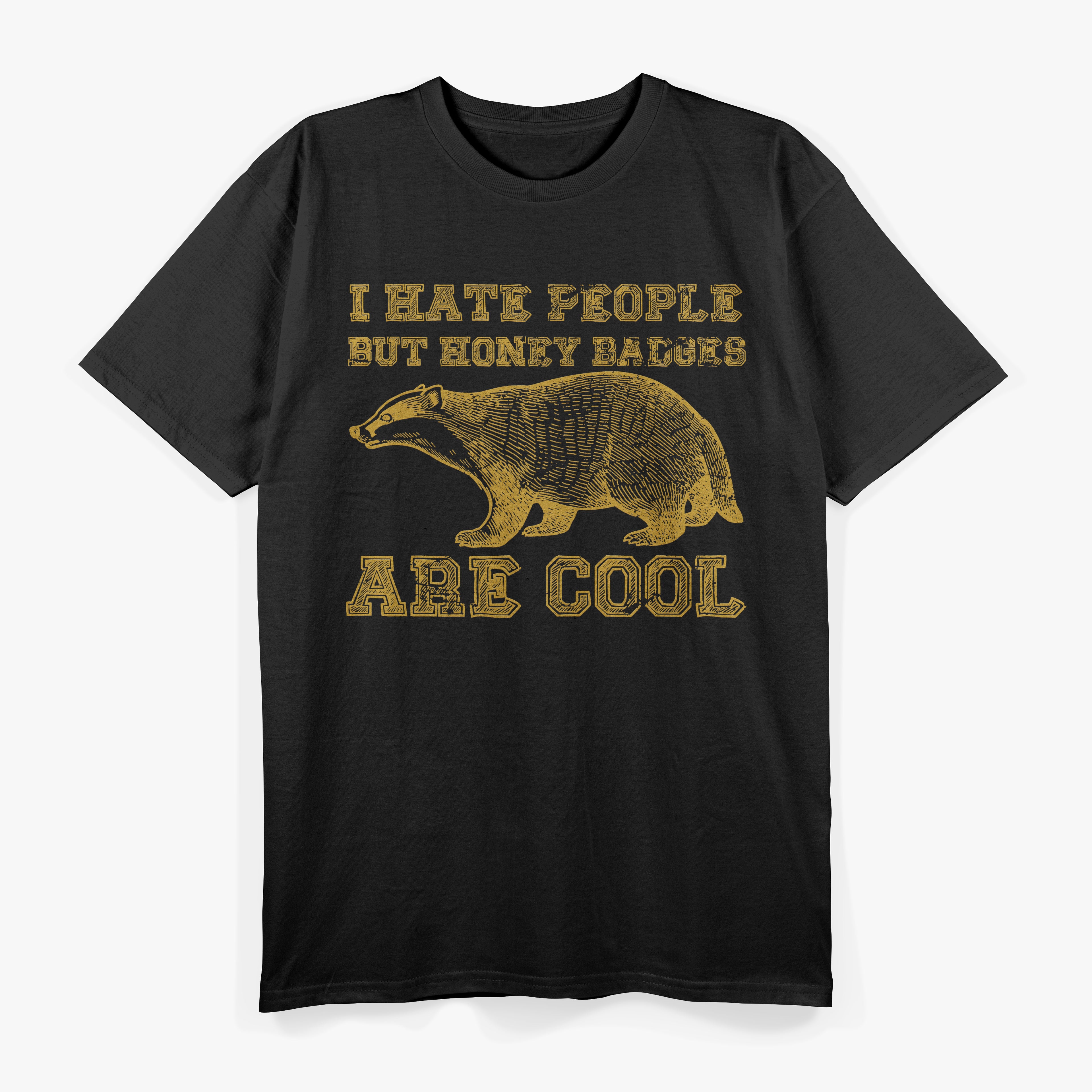 Retro Honey Badger Funny Animal Lover T-Shirt