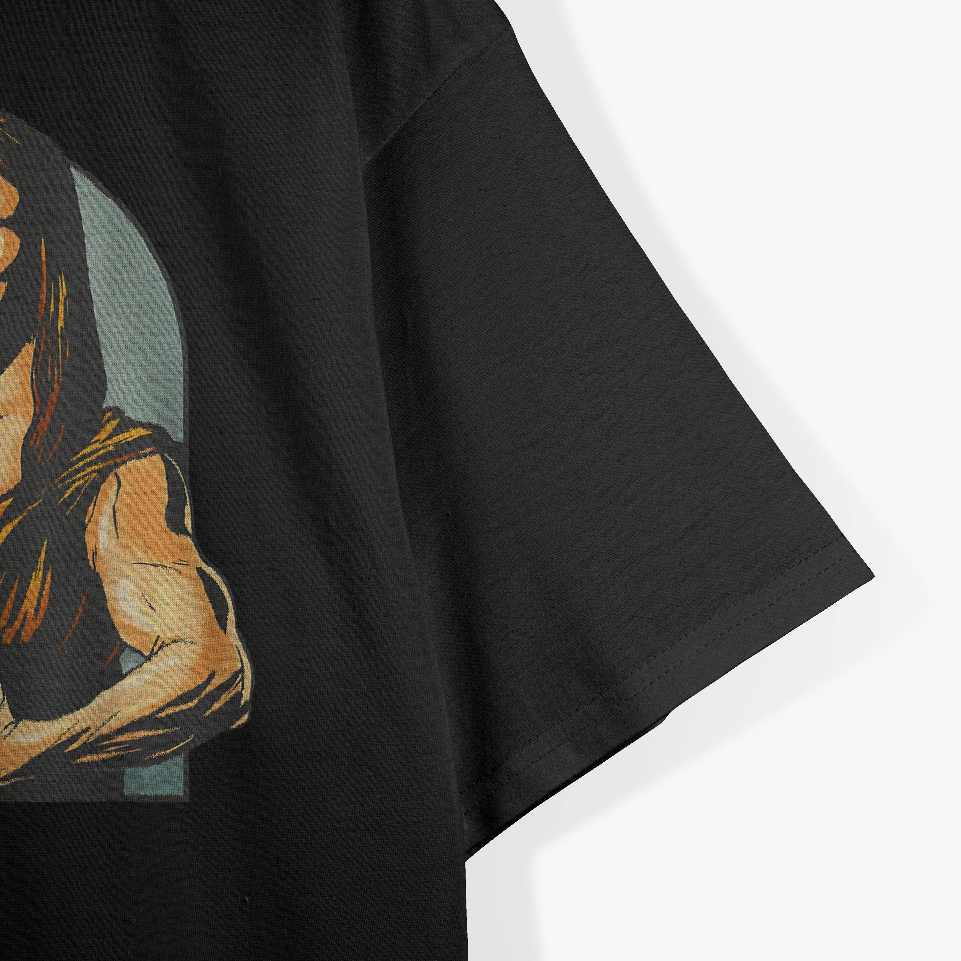 Gym Mona Lisa Muscle Fun Workout Fitness Bodybuilding T-Shirt