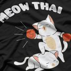 Funny Muay Thai Cats Thai Boxing Fighter Gift T-Shirt