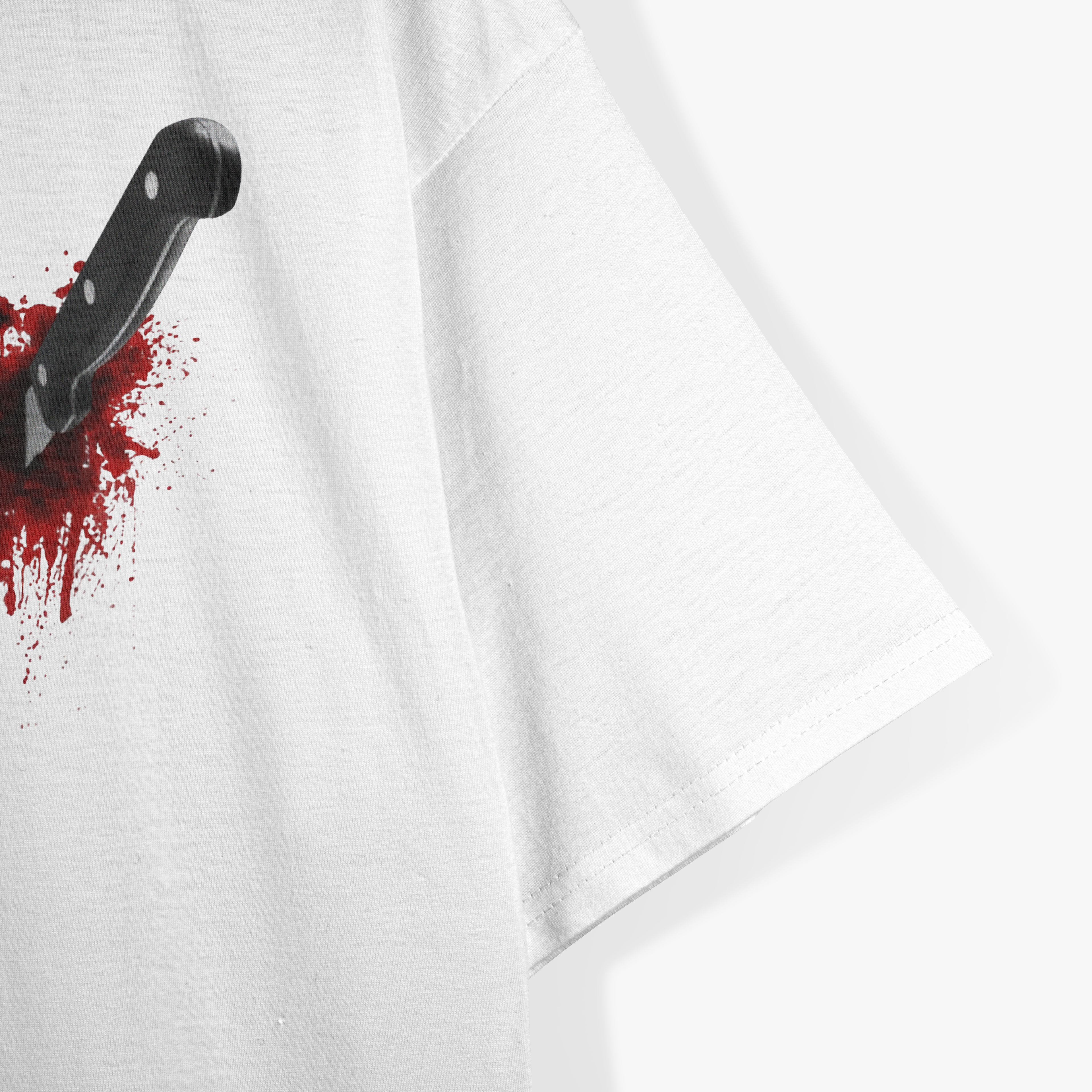 I'm Fine Funny Horror Bloody Knife T-Shirt