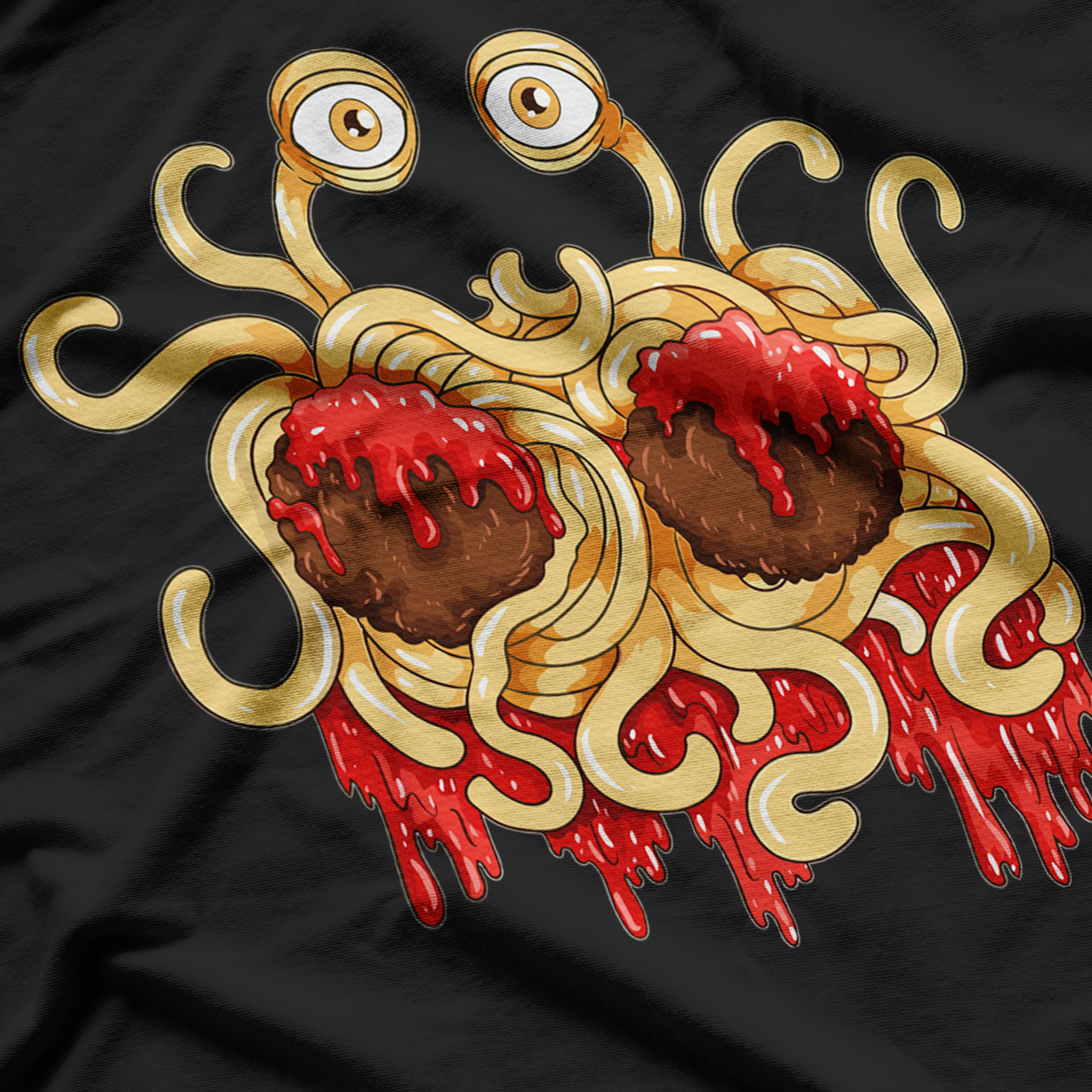 Flying Spaghetti Monster Meatball Pastafarianism T-Shirt