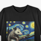 Starry Night Opossum Playing Banjo T-Shirt