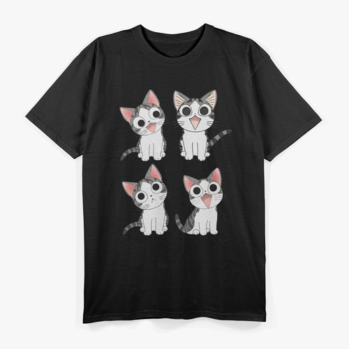 Animal Gray-White Cat T-Shirt