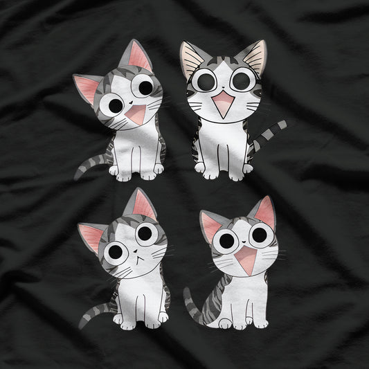 Animal Gray-White Cat T-Shirt
