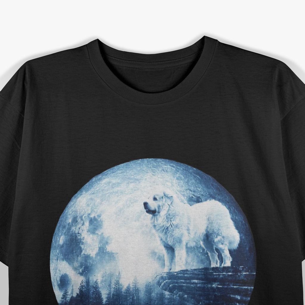 Pyrenean Mountain Dog Moon T-Shirt