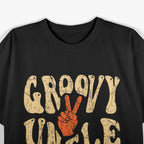 Groovy Uncle 70s Aesthetic Nostalgia 1970's Retro Uncle T-Shirt