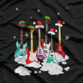 Guitar Santa Hat Christmas Tree Great Gift T-Shirt
